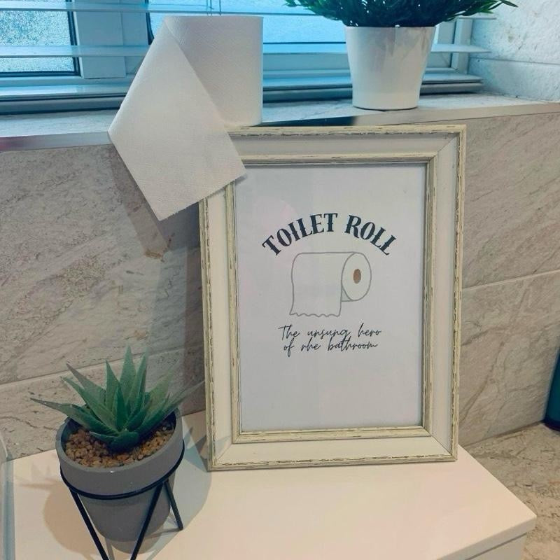 Toilet Roll, The Unsung Hero of The Bathroom, Print