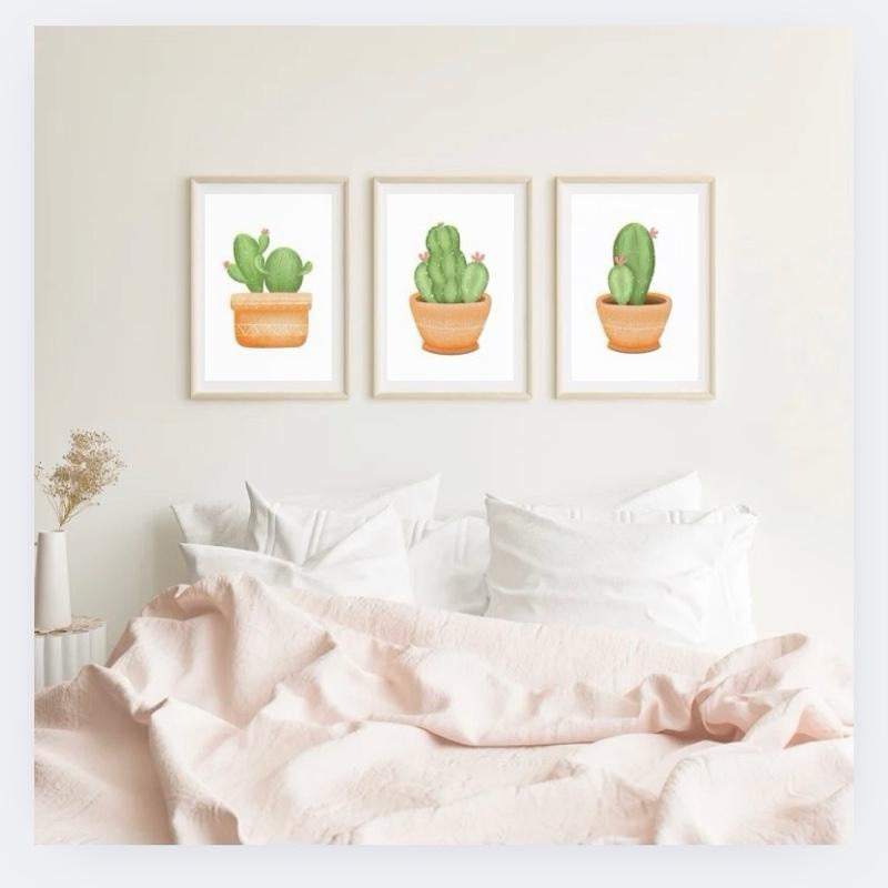 Kitchen Cactus Prints Set Of 3