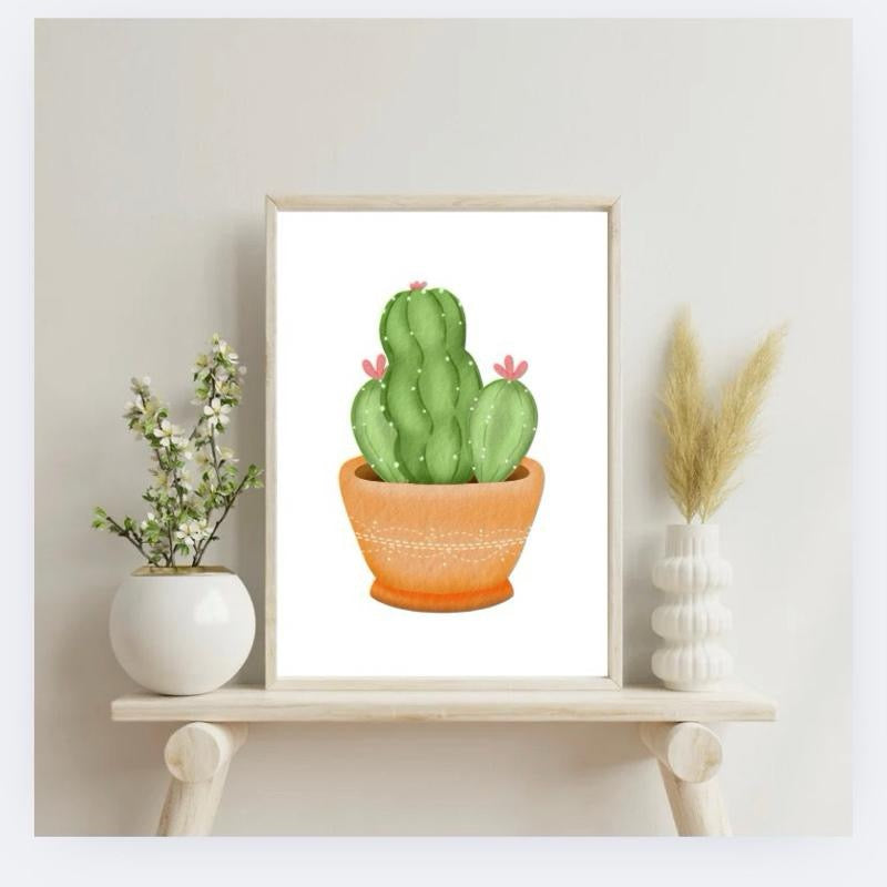 Kitchen Cactus Prints Set Of 3