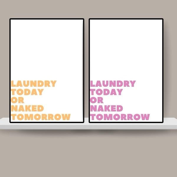 Laundry Today Or Naked Tomorrow