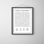 No Phone? Bathroom Wordsearch Print
