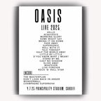 Oasis Live Tour 2025 Print