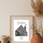 Our Home Personalised Map Print