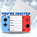 Personalised Gaming Childrens Birthday Invitations