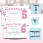 Personalised Princess Party Childrens Invitations