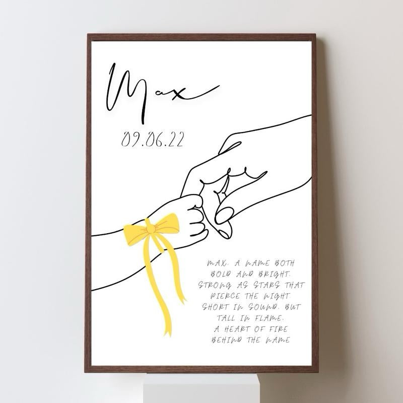 Personalised Name Meaning Poem Print