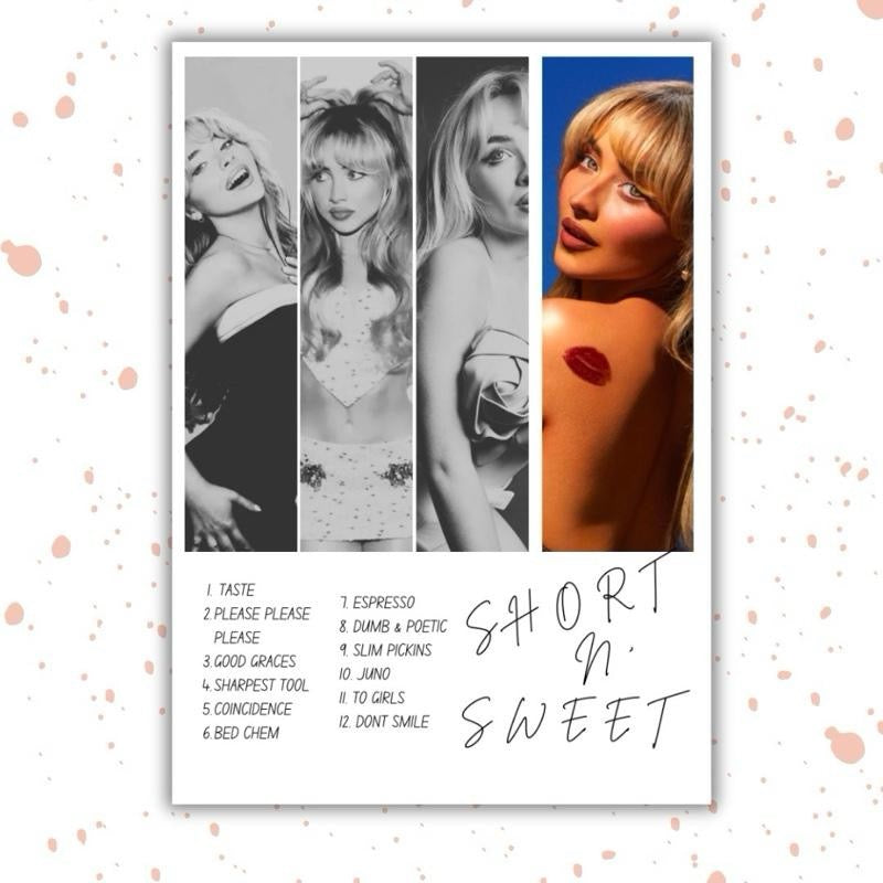 Sabrina Carpenter Album Print - Short & Sweet