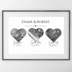 Said HI, Said Yes, Said I Do Personalised Map Print