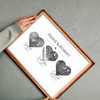 Said HI, Said Yes, Said I Do Personalised Map Print