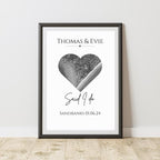 Said I Do Personalised Map Print