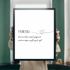 Friendship Quote Print