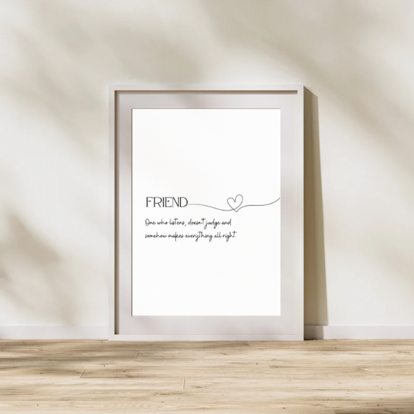 Friendship Quote Print
