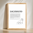 Dog Breed Description Quote Prints