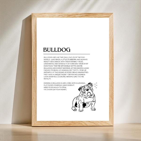 Dog Breed Description Quote Prints