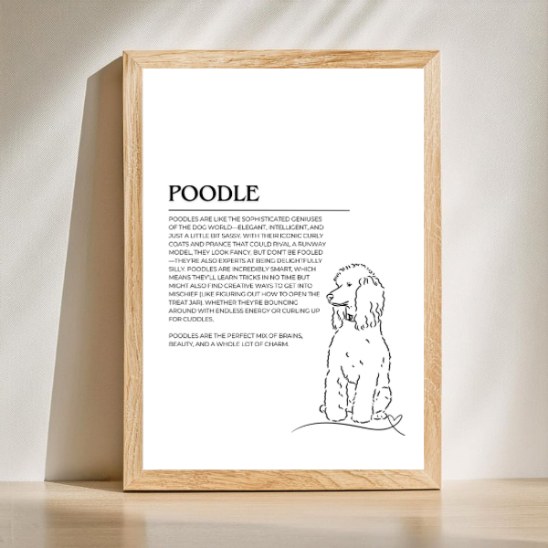 Dog Breed Description Quote Prints