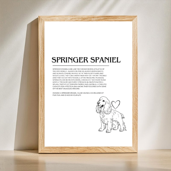 Dog Breed Description Quote Prints