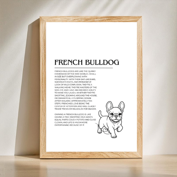 Dog Breed Description Quote Prints