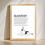 Dog Breed Description Quote Prints