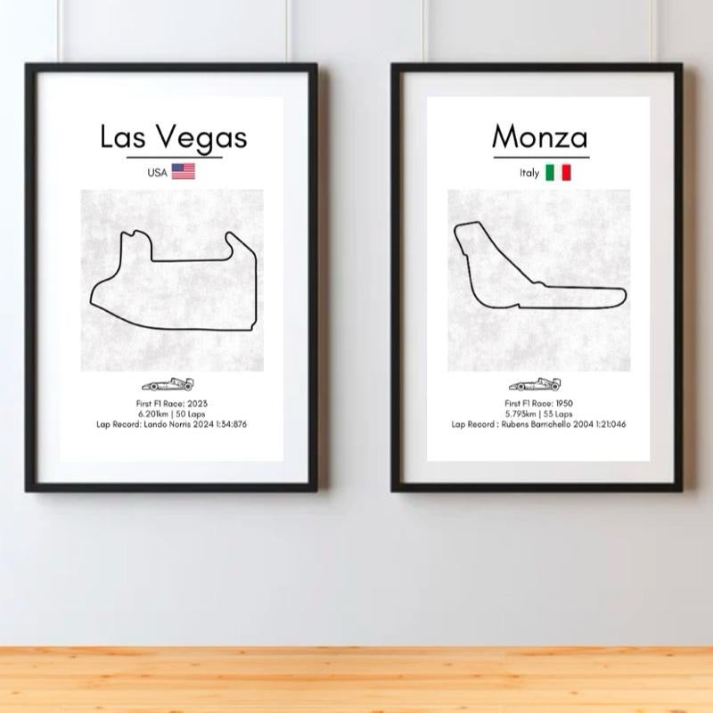 F1 Track Detail Prints 2025 Season