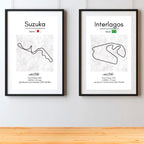 F1 Track Detail Prints 2025 Season