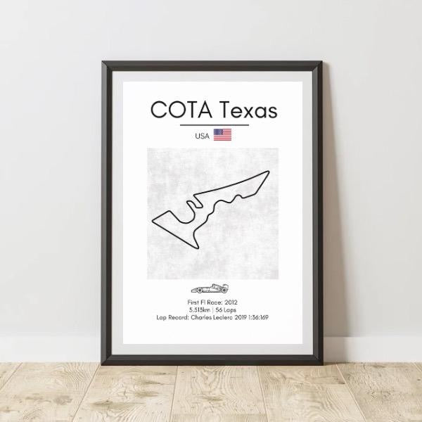 F1 Track Detail Prints 2025 Season