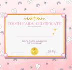 Tooth Fairy Letter & Certificate