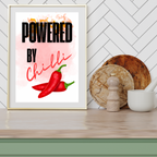 Powered By Chilli Bold Kitchen Print