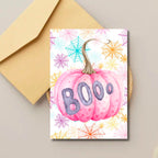 Boo Pastel Halloween Card