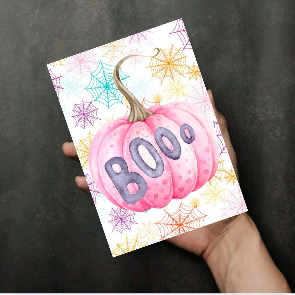 Boo Pastel Halloween Card