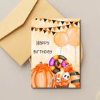 Happy Halloween Birthday Card
