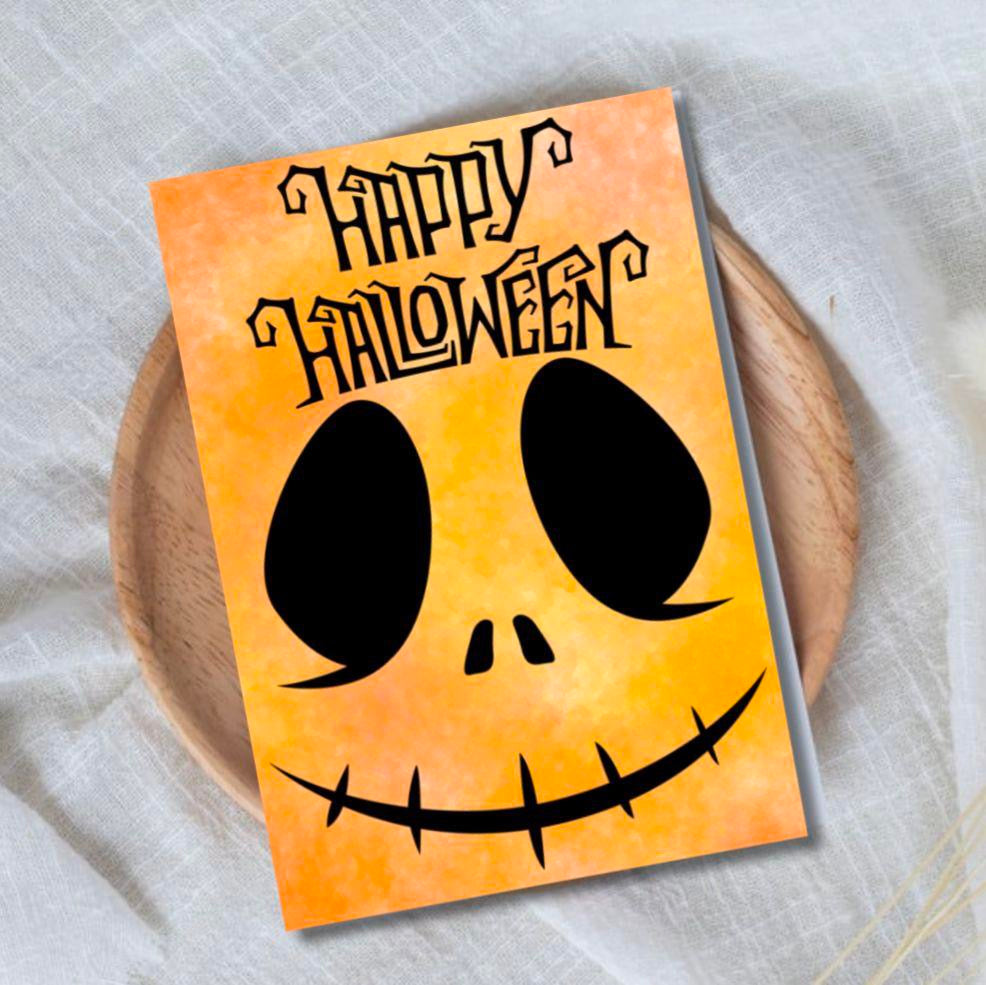 Happy Halloween Pumpkin Birthday Card