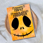 Happy Halloween Pumpkin Birthday Card