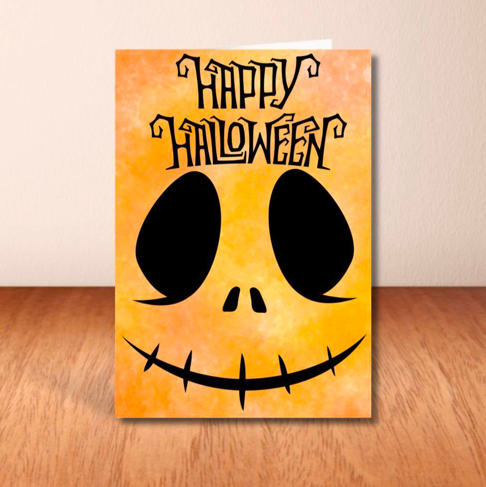 Happy Halloween Pumpkin Birthday Card
