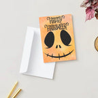 Happy Halloween Pumpkin Birthday Card