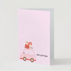 Pack of 12 Pink Christmas Cards