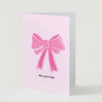 Pack of 12 Pink Christmas Cards