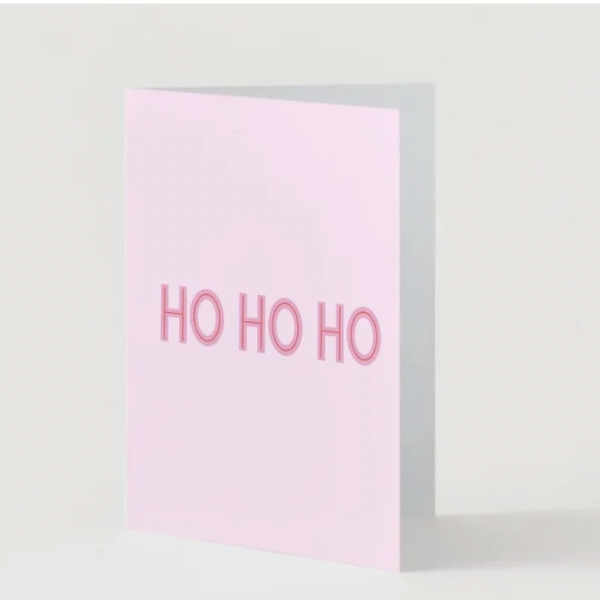Pack of 12 Pink Christmas Cards