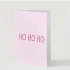 Pack of 12 Pink Christmas Cards