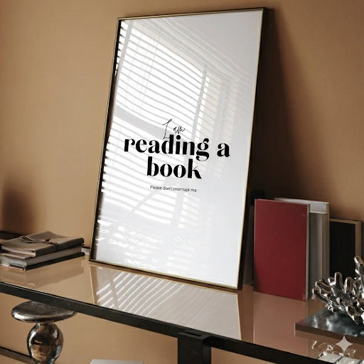 I am reading don't disturb me