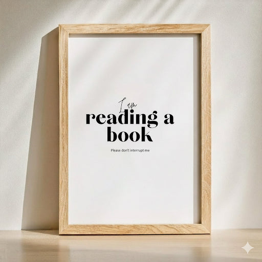 I am reading don't disturb me