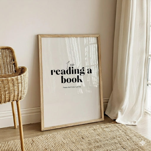 I am reading don't disturb me