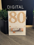 Milestone Birthday Money & Gift Card Giving Cards Gold