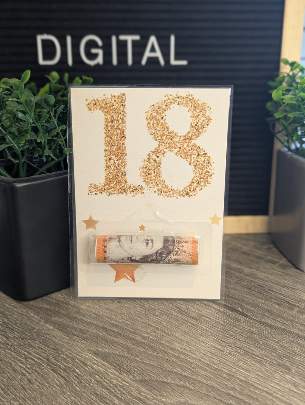 Milestone Birthday Money & Gift Card Giving Cards Gold