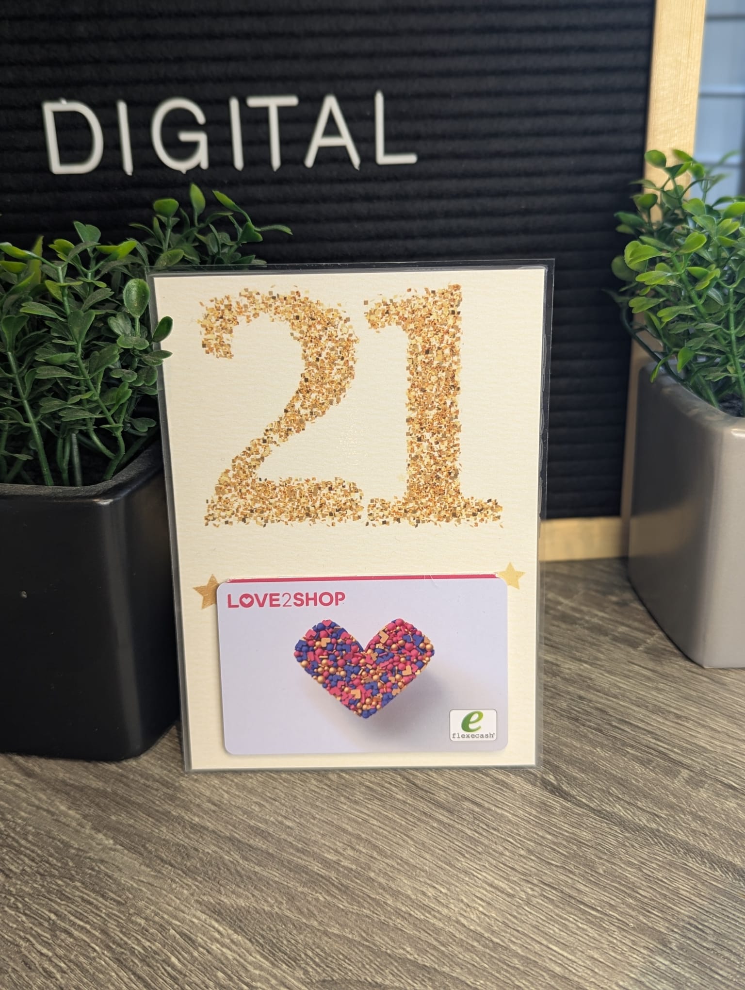 Milestone Birthday Money & Gift Card Giving Cards Gold