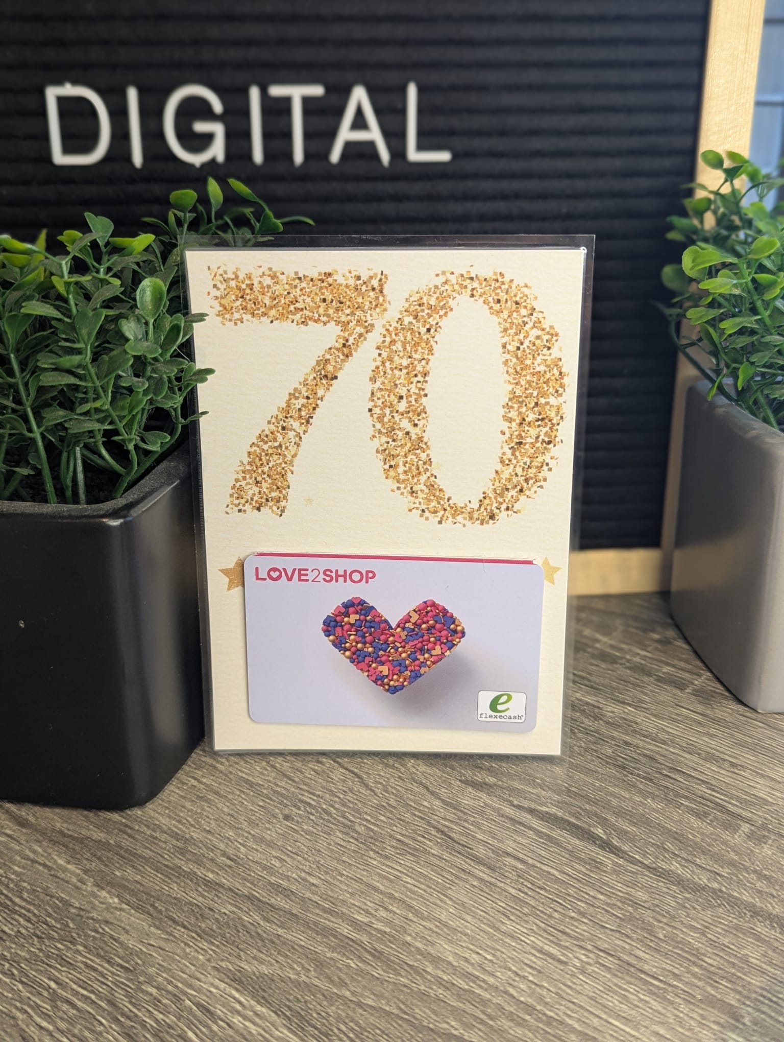 Milestone Birthday Money & Gift Card Giving Cards Gold