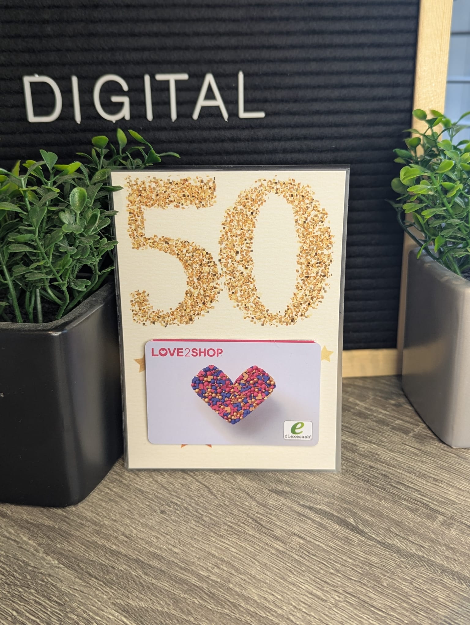 Milestone Birthday Money & Gift Card Giving Cards Gold