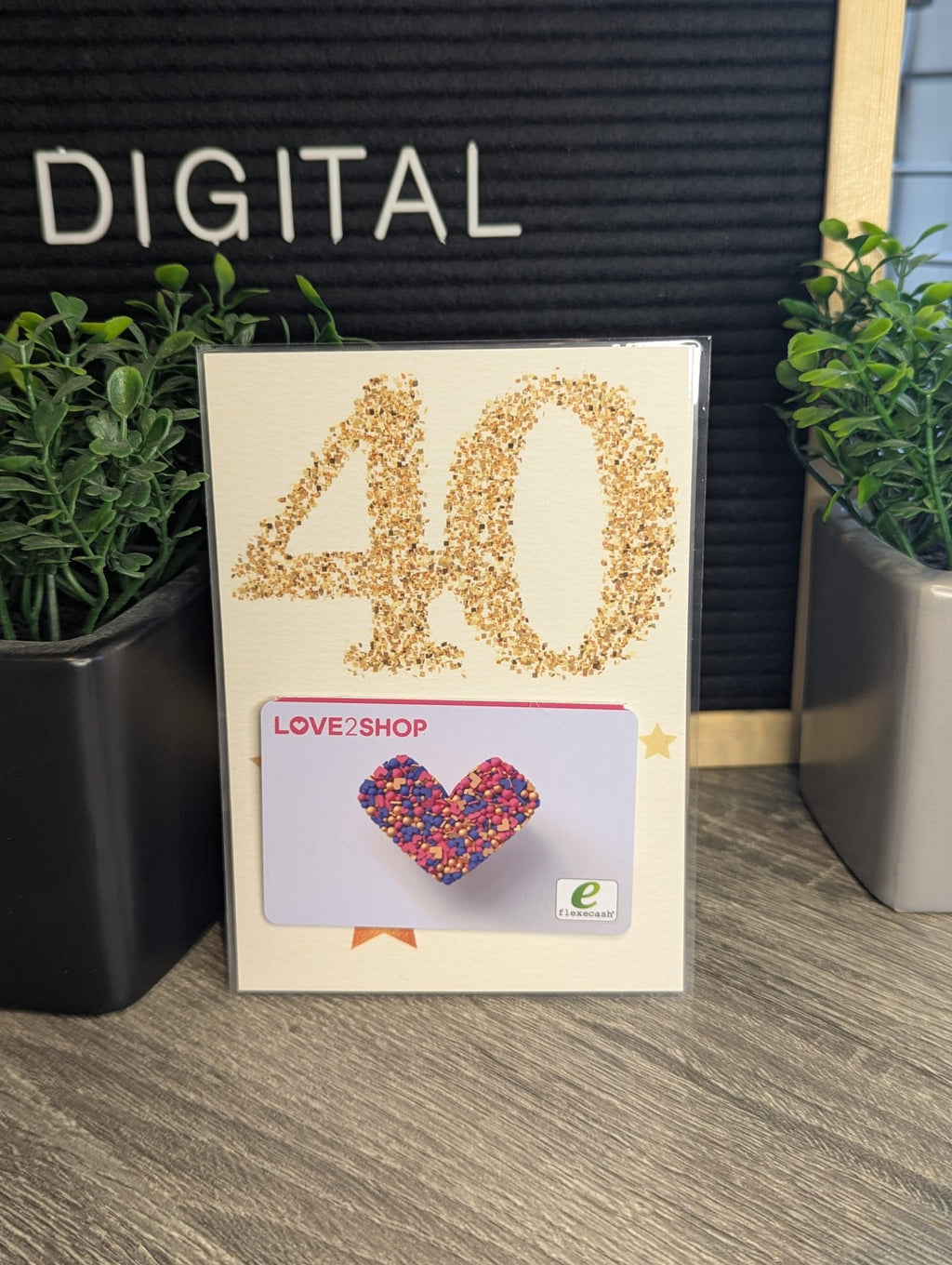 Milestone Birthday Money & Gift Card Giving Cards Gold