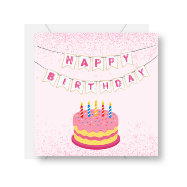 Pink Birthday Cake