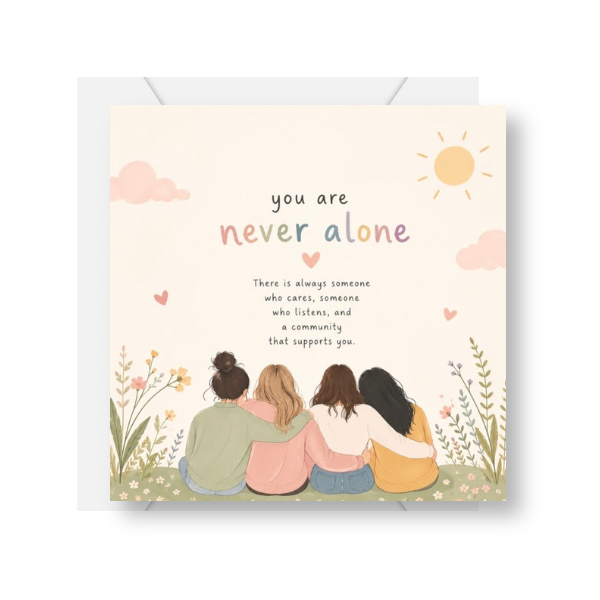 You Are Never Alone Friend Greeting Card