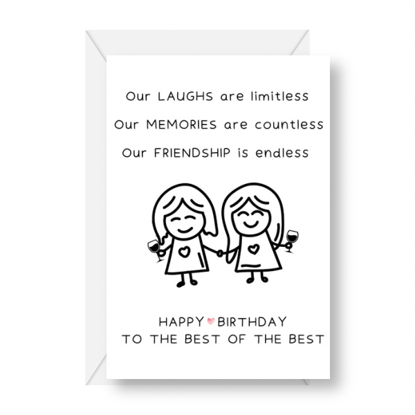 Friendship Birthday Card for Friend